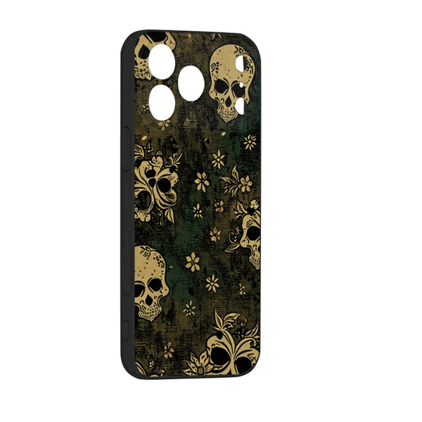 Skull Silicone iPhone 17 Series Mobile Phone Case