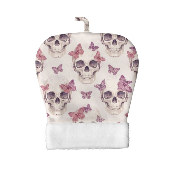 Skulls With Butterflies Double-Layer Pet Sleeping Bag