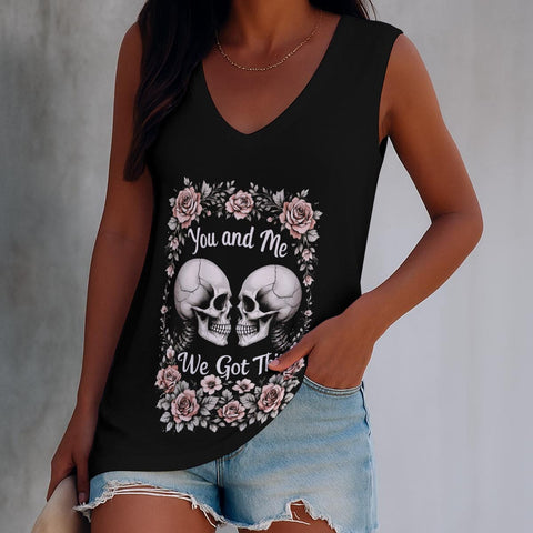 Women's Skull You And Me We Got This Short Sleeve T-Shirt