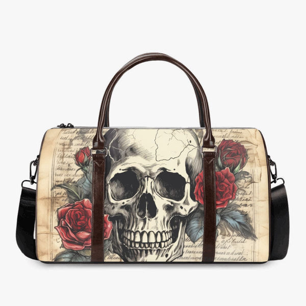 Vintage Skull & Roses Duffle Bag
