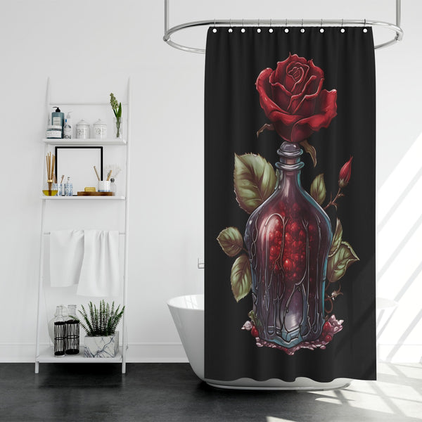 Gothic Rose Bathroom Shower curtain