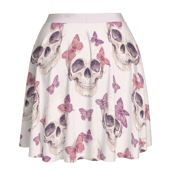 Women's Gothic Skull Print Short Skirt – Edgy Alternative Fashion