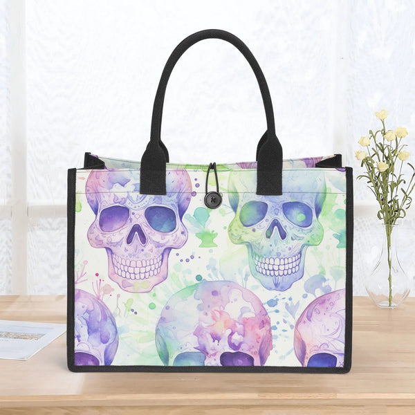 Skulls Premium Canvas Tote Bag