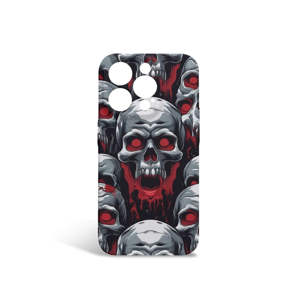 Scary Skull With Red Eyes iPhone 15 Pro Phone Case