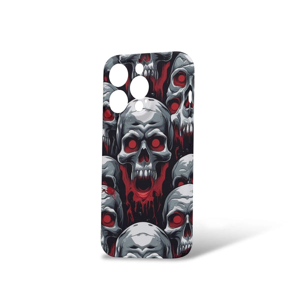 Scary Skull With Red Eyes iPhone 15 Pro Phone Case