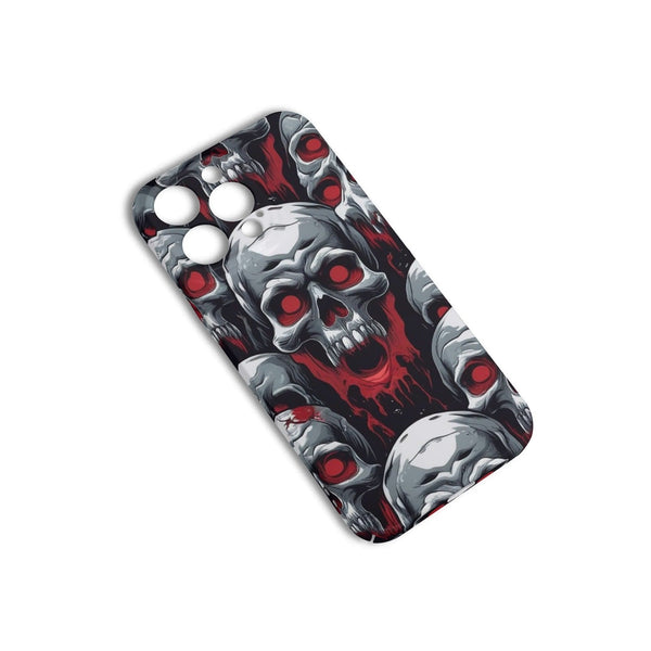 Scary Skull With Red Eyes iPhone 15 Pro Phone Case