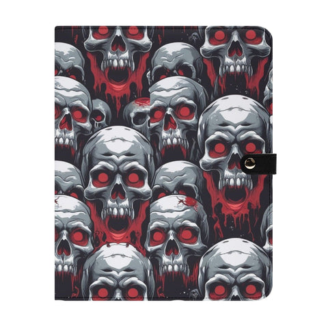 Skull Red Eyes Folder Portfolio Binder for Office and Students