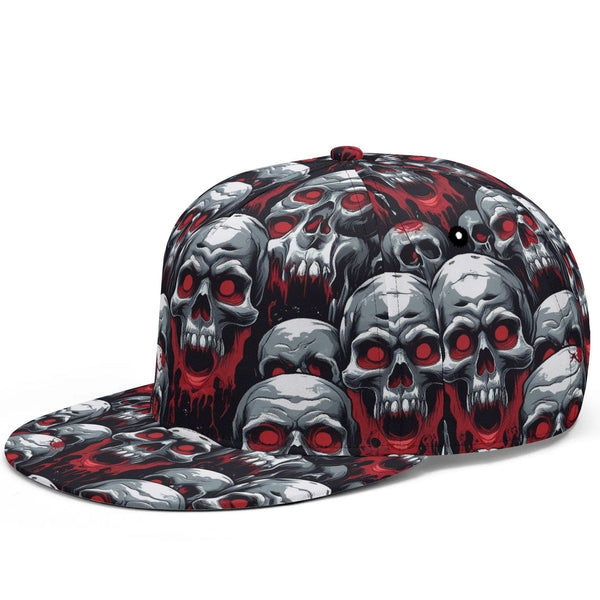 Skulls Red Eyes Pattern Classic Snapback Hat