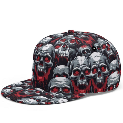 Skulls Red Eyes Pattern Classic Snapback Hat