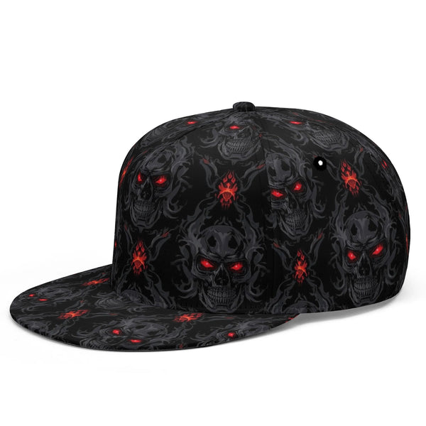 Dark Skulls With Red Eyes Classic Snapback Hat