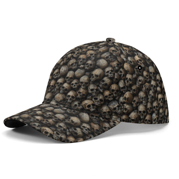 Mosaic Gothic Skull Print Baseball Cap