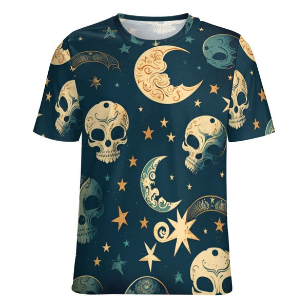 Women's Skulls, Stars & Moons Short Sleeve T-Shirt