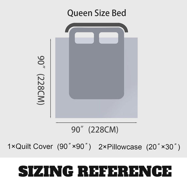 Floral Skull Pattern Dark Gothic Black Deep Red Roses 3 Piece Bedding