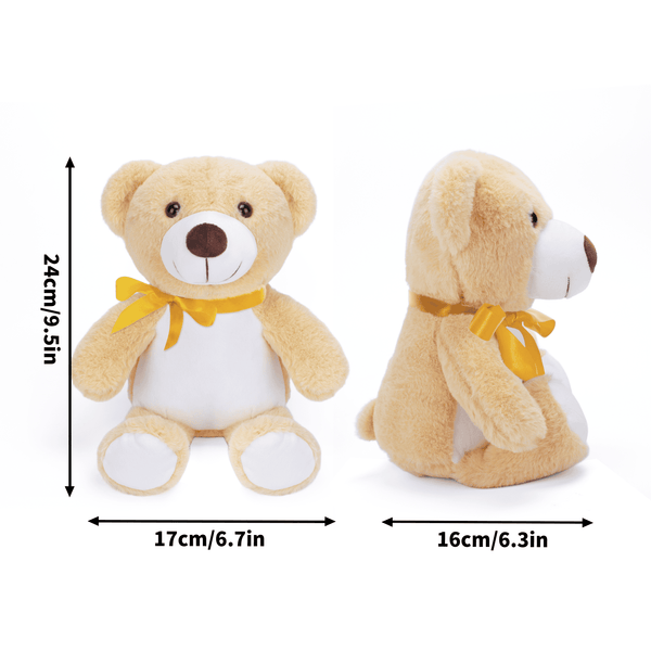 Skull Its A Girl Stuffed Bear Blue or Kahki