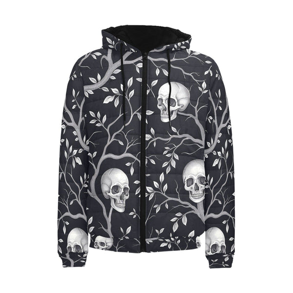 Men's Skulls Padded Hooded Jacket