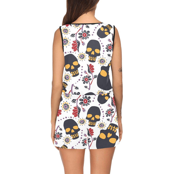 Take Your Summer Looks To The Next Level With This Women's Skull Floral Romper