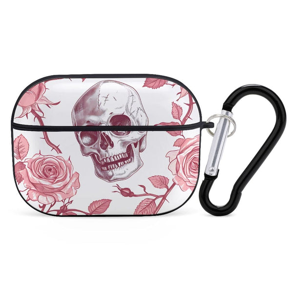 Skull And Pink Roses Apple AirPods Pro Headphone Cover