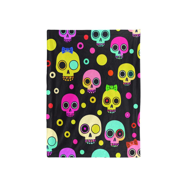 Colorful Skulls Baby Blanket 40" x 50"