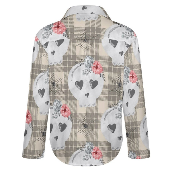 Women's Skull Long Sleeve Blouse