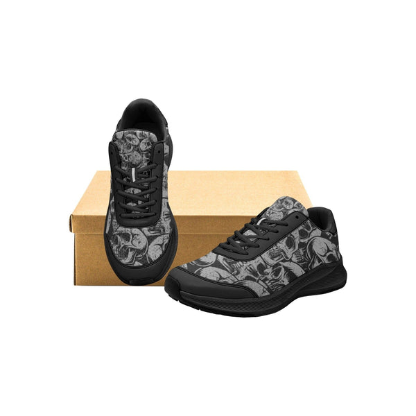 Men's Black Skulls Mudguard Running Shoes