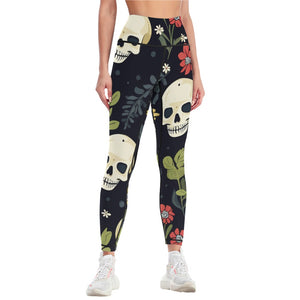 Women's Jungle Skulls Comfort Sports Yoga Pants