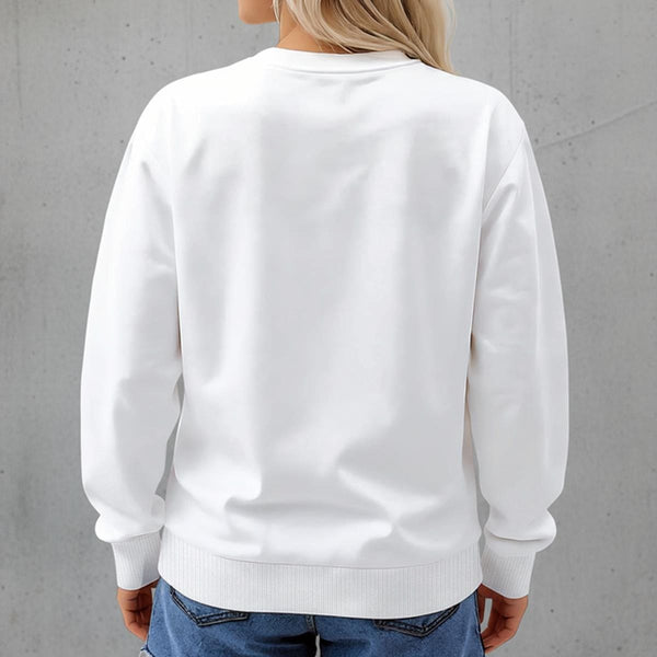 Women's Skull Dont Mess With Momma Fleece Crew Neck Sweatshirt