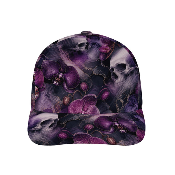 The Ethereal Mist Skull & Purple Orchid Classic Baseball Hat