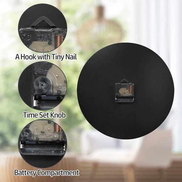 Purple Rose Skull Spider Wall Clock