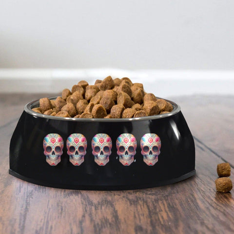 Skulls Pet Bowl For Food Or Water Pet Bowl