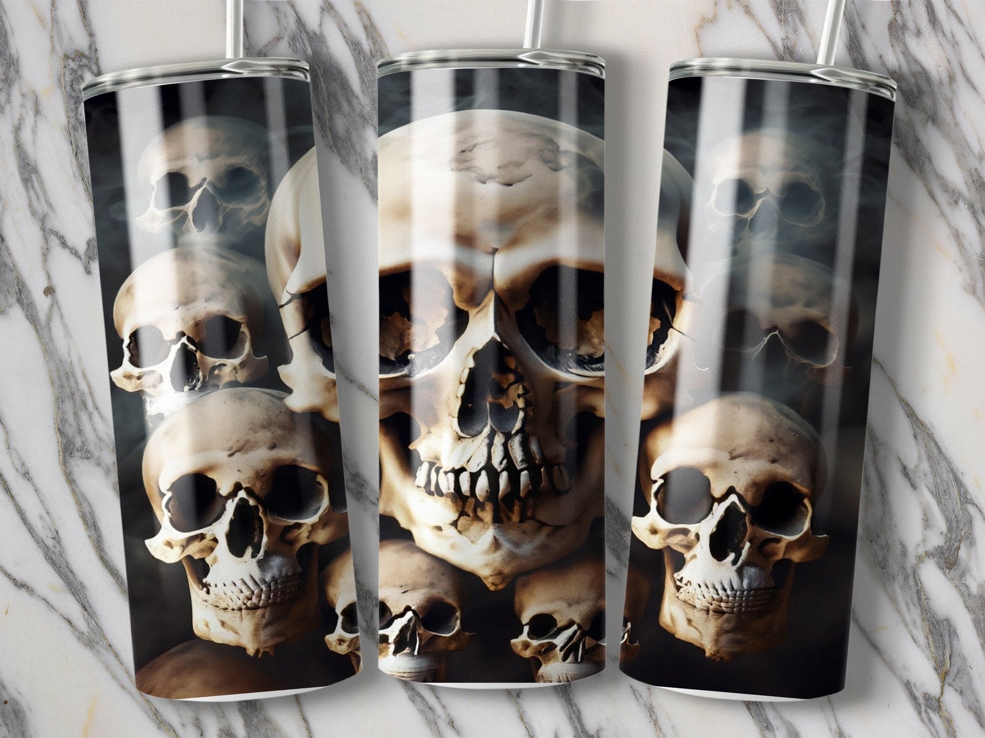 Skull Tumbler with Lid and Straw Goth Tumbler Skull Coffee Mug, 20 oz  Halloween Gothic Tumbler Water bottle Cup , Goth Travel Mugs, Skull Decor  Gifts 