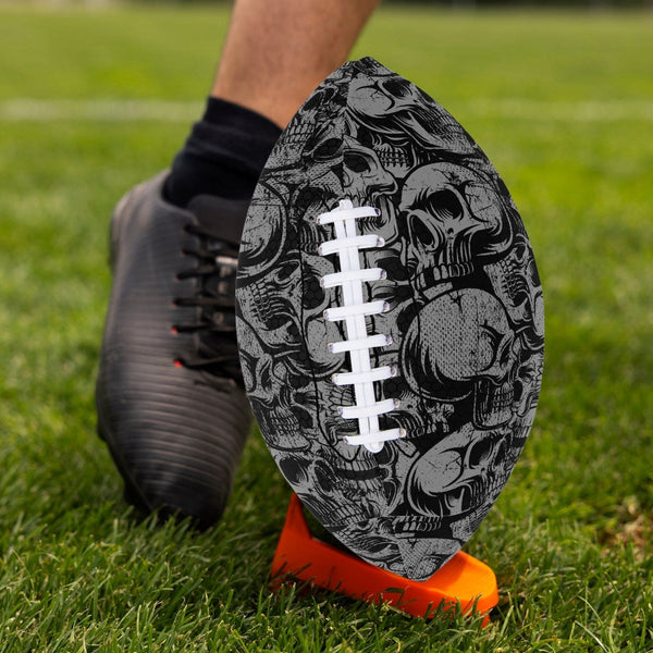 Black Skulls Reflective Type Size 9 American Football