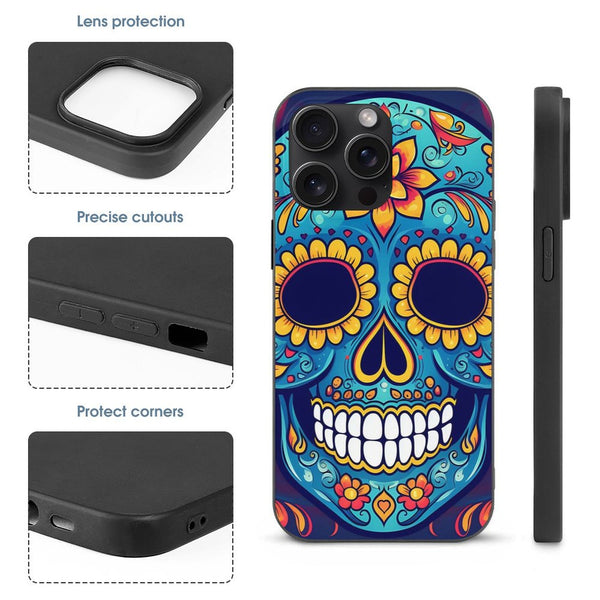 Skull Floral Case for iPhone 15 Pro Max