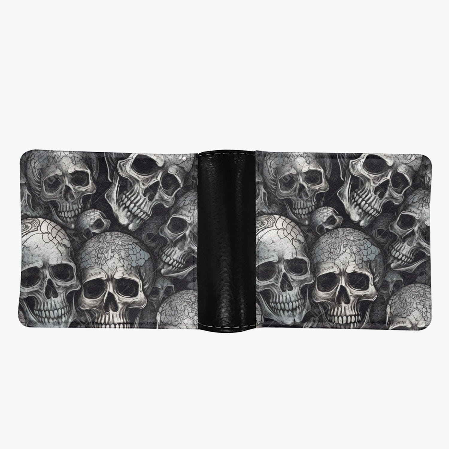 Gray Skulls Bifold Men's Wallet – Everything Skull Clothing