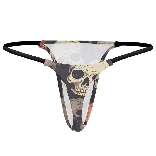 Ladies Skulls Thong Underwear