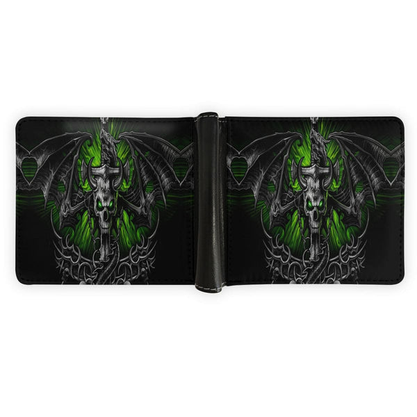 Skull Sword Dragon Multiple Slots Wallet For Men