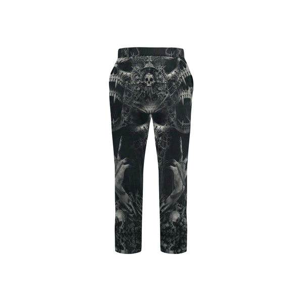 Skull Black Casual Pants For Men