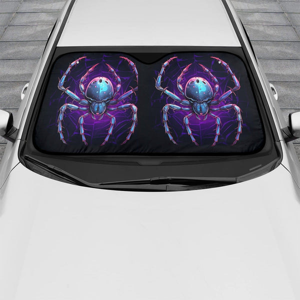 Gothic Spider Auto Sun Shade 51.6" x 27.6"