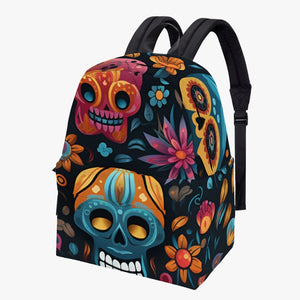 Colorful Sugar Skulls Canvas Backpack