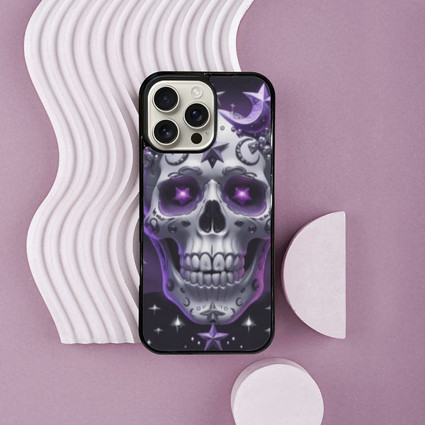 Skulls With Starry Moons, and Mystical Symbols Case for iPhone 16 Pro Max