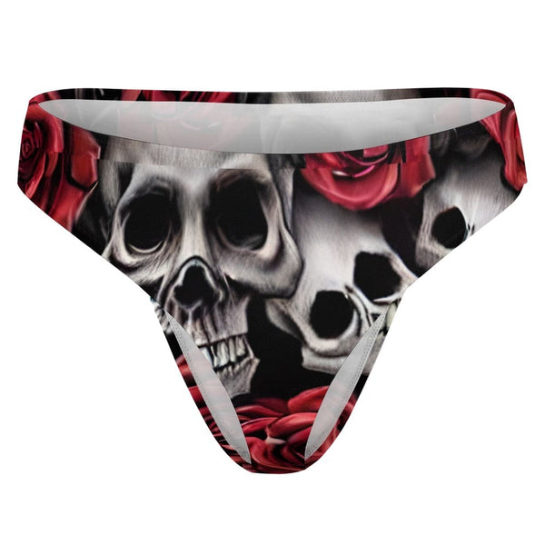 Women's Skulls & Red Roses Underwear