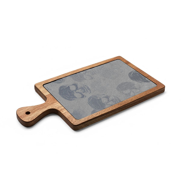 Engraved Skull Slate Charcuterie Board