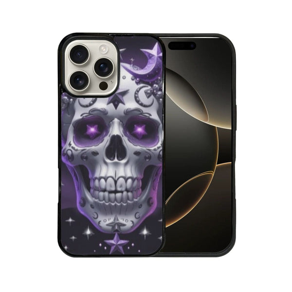 Skulls With Starry Moons, and Mystical Symbols Case for iPhone 16 Pro Max