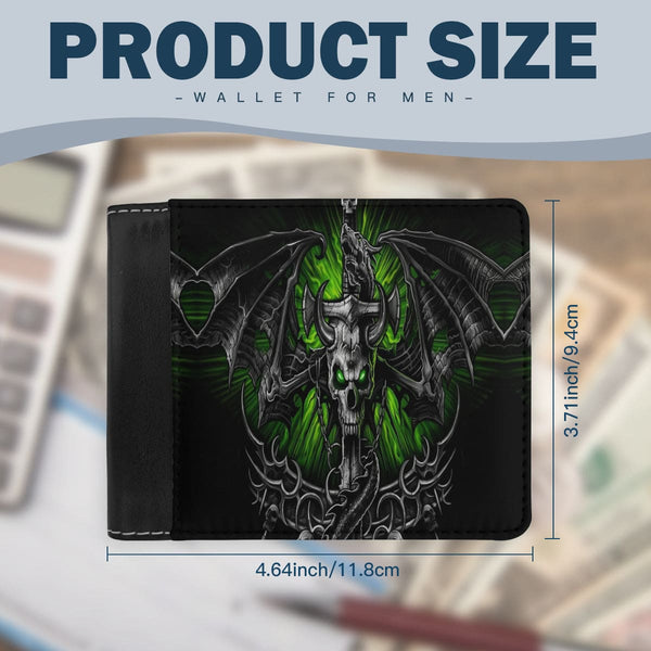 Skull Sword Dragon Multiple Slots Wallet For Men