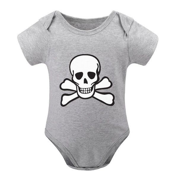 Skull Crossbones Short -Sleeve Baby's Bodysuit
