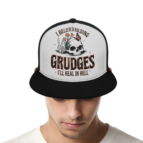 I Believe in Holding... Baseball Cap With Flat Brim Mesh Back