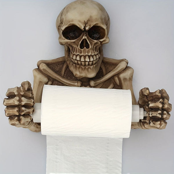 1pc Wall Hanging Skull Toilet Paper Holder