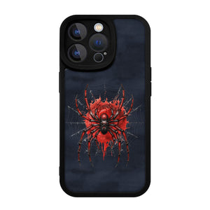 Gothic Spiderweb iPhone15 Pro Max Leather Phone Case Everything Skull Clothing Merchandise and Accessories Gothic Spiderweb iPhone15 Pro Max Leather Phone Case Everything Skull Clothing Merchandise and Accessories