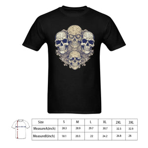 Men's Four Skulls Short Sleeve Gilden T-Shirt
