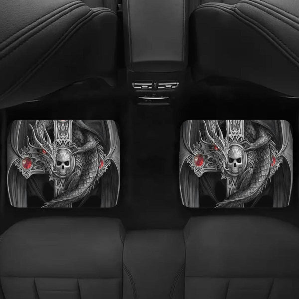 Winged Dragon Skull Design Non Slip Car Floor Mats