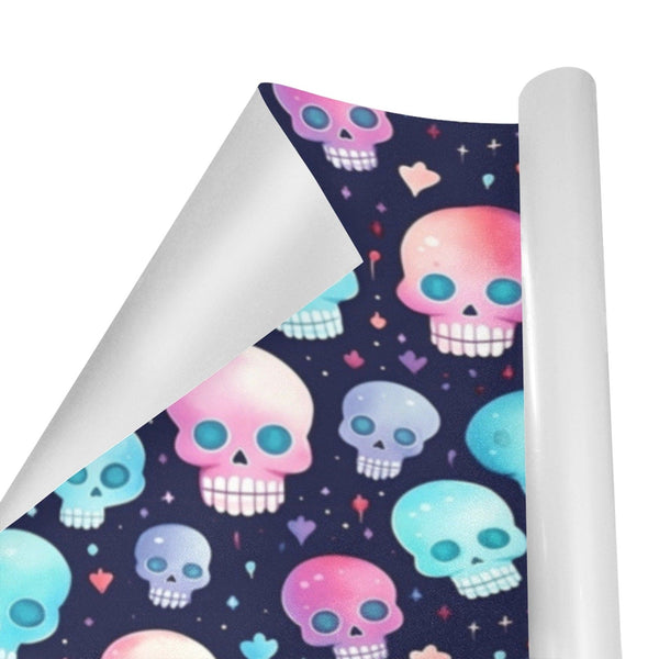 Colorful Skulls Gift Wrapping Paper 58"x 23" 5 Rolls
